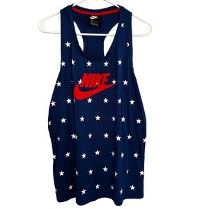 Nike Americana Stars Racerback Tank Large 🇺🇸